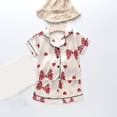 thumbnail image 2 of Timegard Baby Clothes Infant Boy Girl Satin Shirts Shorts Pjs Outfits Comfy Print Cute Sets Summer, 2 of 3