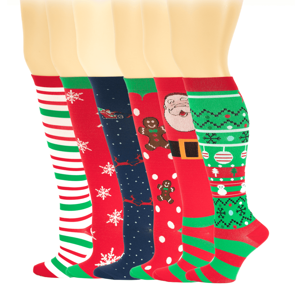 Dr. Shams 6 Pairs Pack Women Travelers, AntiFatigue, Graduated