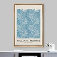 thumbnail image 2 of IDEA4WALL Framed Canvas Print Blue Marigold Flowers by William Morris Historic Cultural Illustrations Fine Art Traditional Floral Poster for Living Room, Bedroom, Office - Natural 24"x36", 2 of 5