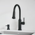 thumbnail image 2 of Empressa High Arc Single Handle Gooseneck Pull-Down Sprayer Kitchen Faucet, Matte Black, 2 of 4