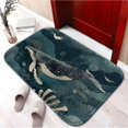 thumbnail image 2 of Whale 1147 Non-Slip Memory Foam Bath Rug: Absorbent, Quick-Dry, Machine Washable, Soft & Comfortable - S, 2 of 7