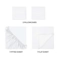 thumbnail image 5 of Superior 4-Piece Rayon From Bamboo White Sheet Set, California King, 5 of 9
