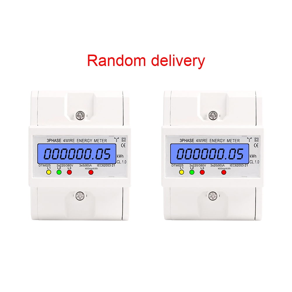 Electric meter,5-80a Consumption Kwh 4 Wire Meter 220/380v 5-80a Consumption Meter 220/380v 5-80a Meter With Lcd Meter Din Rail With Lcd Display Wire Meter 220/380v Meter With 3 4 Wire