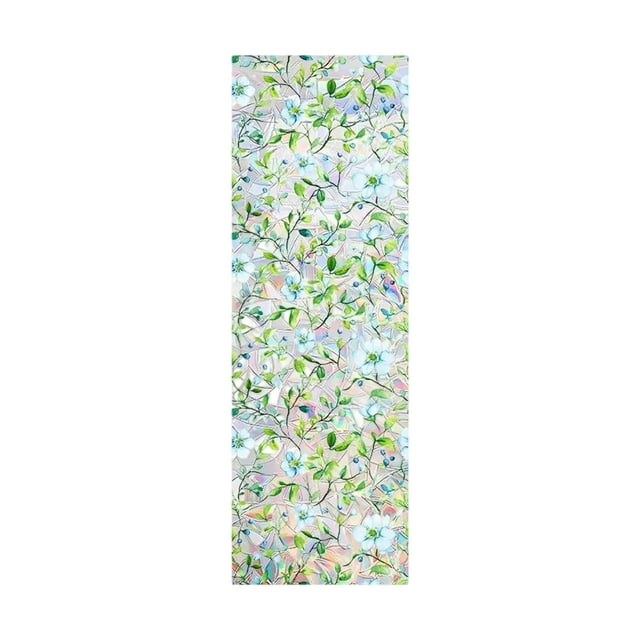 A Rainbows Stickers Bohemian Flowers Plants Leaves Windows Decals Decorative Stickers Vinyl For Window Adhesive Electrostatic