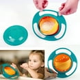 thumbnail image 1 of Cute Baby Gyro Bowl 360 Rotatable Spill-proof Bowl Gyro Bowl With Lid, 1 of 5