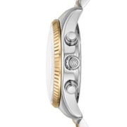 Michael Kors by Michael Kors Womens Lexington Stainless Steel Bracelet Wristwatch, Navy and Gold