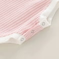 thumbnail image 6 of WIBACKER Newborn Infant Baby Girls Oversized Romper Ruffles Sweater Onesie Headband Coming Home Outfit Clothes, 6 of 7