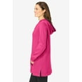 thumbnail image 3 of Woman Within Plus Size V-Neck Hoodie Sweatshirt, 3 of 5