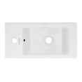 thumbnail image 2 of Voltaire 19.5 x 10 Rectangular Ceramic Wall Hung Sink with Left Side Faucet Mount, 2 of 10