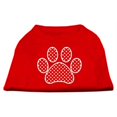 thumbnail image 1 of Red Swiss Dot Paw Screen Print Shirt Red Med (12), 1 of 1