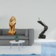 thumbnail image 2 of Escultura De León Majestuosa, Estatua Coleccionable, Adorno Artístico, Figura Decorativa Para Oficina, Hogar, Estantería, Regalo De Cumpleaños, Escalera De Pensador, Figura Abstracta De, 2 of 8