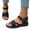 02-Black, variant on Women's Vintage Floral Wedge Platform Sandals, Adjustable Buckle Ankle Strap Open Toe Casual Summer Sandals, Wide & Plus Sizes Offered 03-Brown 42
