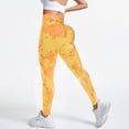 thumbnail image 2 of GEWSEY Womens High Waist Tummy Control Leggings Ruched Lift Yoga Pants Workout Tights (Yellow, L), 2 of 7