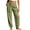 Green, variant on Womens Textured Jogger Pants Double Layer Waist Drawstring Dual Side Hand Pockets Elastic Cuff Ankle Solid Color Loose Casual Travel Athletic Trousers