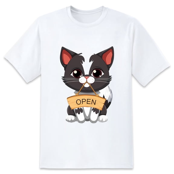 Men's Graphic TeeCat (6) Letter Print T-Shirts Round Neck Short Sleeves Sizes XS-5XL Summer Daily Casual Tops