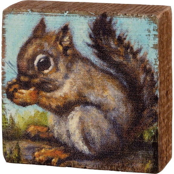 Block Sign - Squirrel