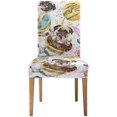 thumbnail image 2 of ABPHQTO Funda protectora para silla con diseño de acuarela de perrito bonito, funda protectora para asiento para comedor, Hotel, fiesta de boda, juego de 6, 2 of 4