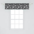 thumbnail image 2 of Ambesonne Star Window Valance, Greyscale Geometric Shapes, 54" X 12", Charcoal Grey White, 2 of 3