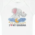 thumbnail image 4 of Inktastic I Love My Grandma Elephant Family Boys or Girls Baby Bodysuit, 4 of 5