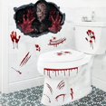 thumbnail image 5 of Etiqueta de la pared autoadhesiva extraíble anti-decoloración impermeable pelar y pegar Festival Prop fuerte adherencia Horror Halloween Zombie sangre huella de mano Windo, 5 of 5