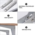thumbnail image 3 of UPGRATOR 2Set White Cold Rolled Steel L Shape Shelf Brackets for Heavy Weight Support Shelf Holder 10 Inch, 3 of 8