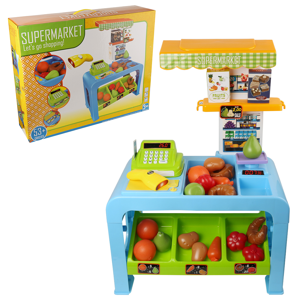pretend play supermarket checkout