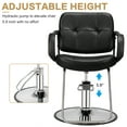 thumbnail image 4 of Ktaxon Classic Hydraulic Barber Chair, Portable Modern Beauty Spa Shampoo Hair Styling Haircut Equipment, Salon Station Furniture, Adjustable Height, 4 of 14