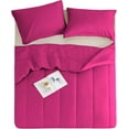 thumbnail image 4 of 1 Piece Luxury Thicker Pattern Comforter, 800 TC, 100% Egyptian Cotton, Full/Queen Size Hot Pink Solid Color, 4 of 6