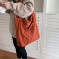 thumbnail image 2 of Kukuzhu Corduroy Tote Bag for Women Casual Shoulder Bags Large Hobo Tote Handbag Shopping Work Bag with Pockets, 2 of 6