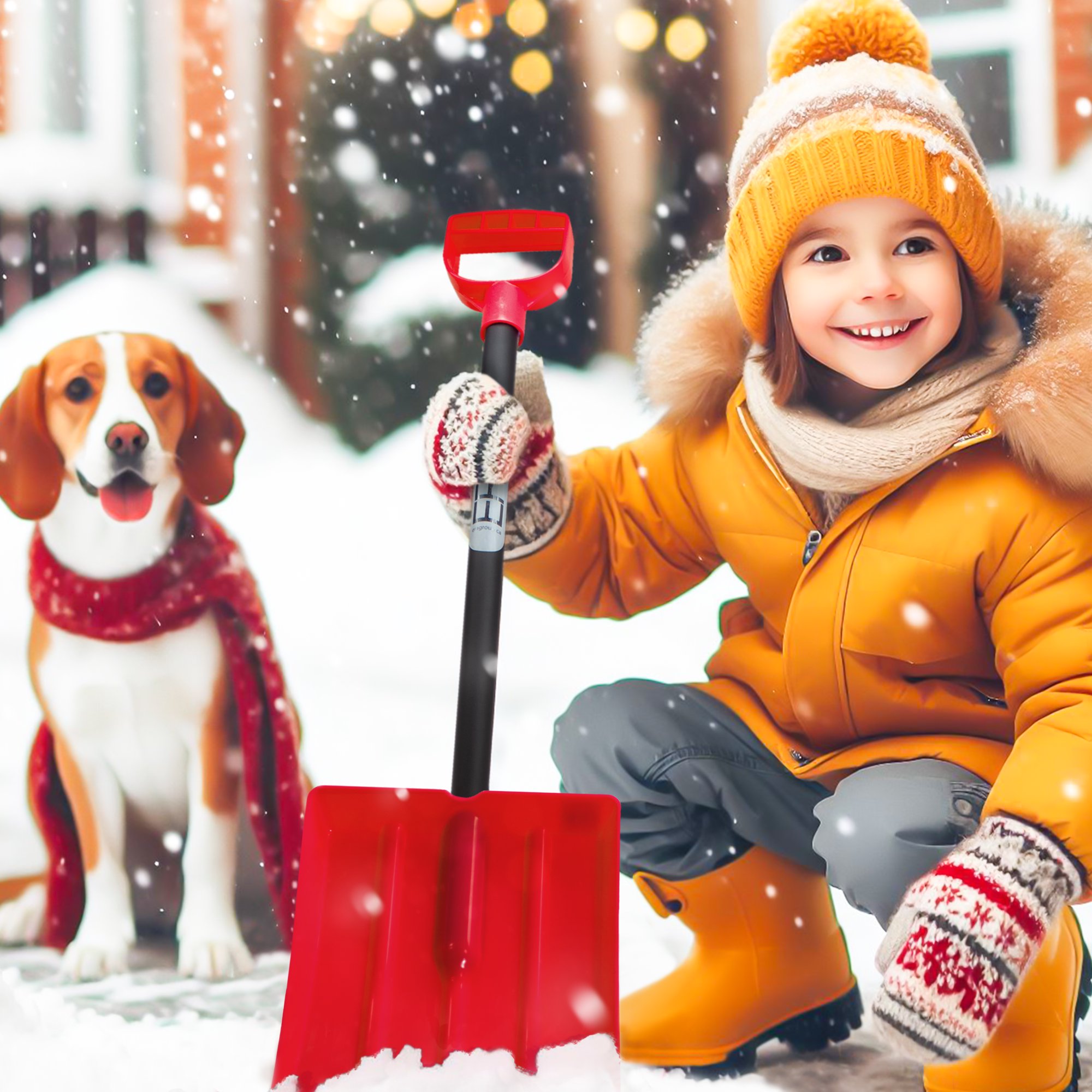 Pelle à Neige Enfant Fun - Rouge Pour S'Amuser Dans La Neige