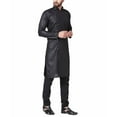 thumbnail image 3 of Indian linen style Kurta Bollywood style pajama set Achkan Pathani for…, 3 of 5