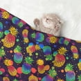 thumbnail image 2 of Pofeuu Colorful Pineapples1 Print Puppy Blanket,Dog Blankets,Pet Blanket Cozy Cat Blankets for Indoor Cats, Fuzzy Pet Blanket for Kitten Doggy Dog Blankets-Large, 2 of 8