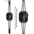 thumbnail image 3 of BadPiggies Stainless Steel Replacement Band for Apple Watch Band 38mm 40mm 42mm 44mm iWatch Series 7 6 5 4 3 2 1 Women Bracelet, 3 of 6