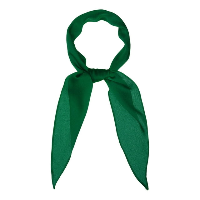 INSPIRAR CHIC Bufanda de Color Sólido en Rombo para Mujeres M Verde