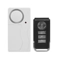 thumbnail image 2 of Sistema de alarma antirrobo inalámbrico para puerta con sensor magnético de vibración y control remoto, 2 of 14