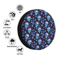 thumbnail image 2 of Kdxio Skull Flower Blue for Tire Cover Wheel Protectors Tyre Covers Weatherproof Wheel Covers Universal Fit for Trailer Rv SUV Truck Camper Travel Trailers 17 inch, 2 of 5