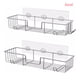 thumbnail image 4 of Cesta de almacenamiento para pared de baño Naiovety organizador autoadhesivo acero inoxidable, 4 of 6