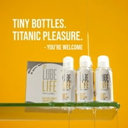 LUBELIFE Travel Size Water-Based Lubricant For Sex, Non-Staining and Easy Clean Personal Lube, Toy-Safe, 2 fl oz, 3 Pack