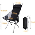 thumbnail image 3 of LEEYNEER Compact Camping Chair With High Back Portable & Lightweight For Hiking  Picnic  Fishing, 3 of 4