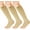 Skin, variant on 3 Pairs Medical Compression Socks with Zipper, Knee High 15-20 mmHg Compression Socks for Women Men, Open Toe Support Socks for Varicose Veins, Edema, Recovery, Nurse