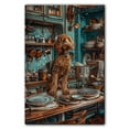 thumbnail image 3 of Funny Dog Kitchen Wall Art - Dining Room Wall Decor - Harrier Cooking Food Canvas Prints for Farmhouse Kitchen Decor, Modern Restaurant Painting Artwork, 3 of 6
