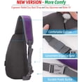 thumbnail image 4 of Mochila bandolera de nailon ligera e impermeable para deportes y actividades al aire libre, 4 of 4