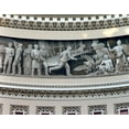 thumbnail image 2 of Highmith, Carol 32x26 Gold Ornate Wood Framed with Double Matting Museum Art Print Titled - Wright Brothers frieze in U.S. Capitol dome, Washington, D.C., 2 of 4