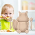 thumbnail image 2 of lin de cena para Bandeja de dividida Vajil Sunnimix Plato dividido para niños, 2 of 6