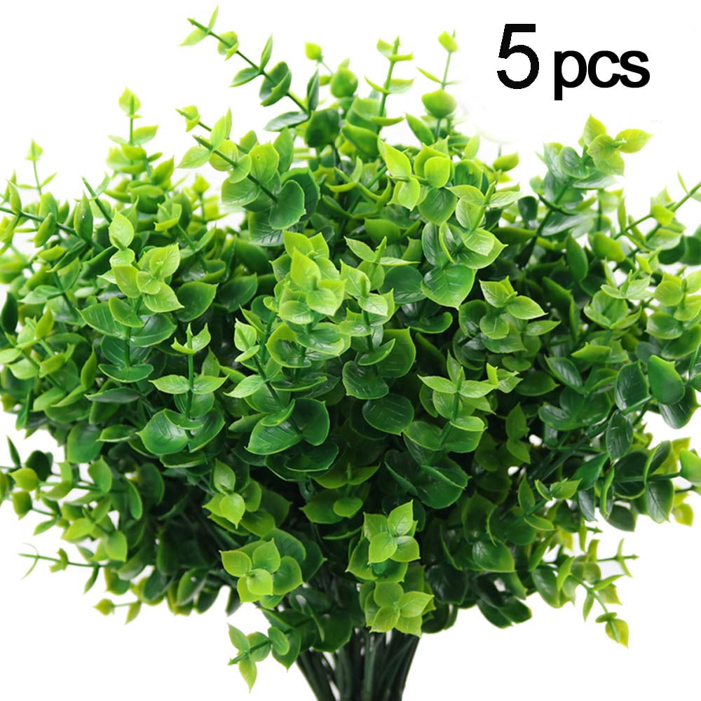 3 Pack Faux Potted Eucalyptus Plants Small Farmhouse Plant Artificial Plants Table Greenery Decorations 8.7 Tall