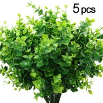 Artificial Eucalyptus (Pack of 5),Artificial Farmhouse Greenery Eucalyptus Stems Fake Plants and Greenery Springs for Farmhouse,Home,Garden,Office,Patio,Wedding and Indoor Outdoor Decoration
