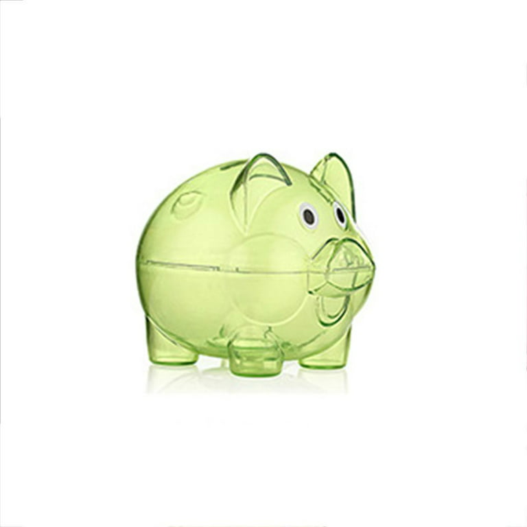 Pièces en plastique transparent Boîte d'épargne en forme de cochon Money  Box Piggy Bank pour pièces cash