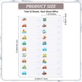 thumbnail image 2 of Self-Laminating Write-On Waterproof Baby Bottle Labels Paper Name Tags Stickers for Daycare Labels Vehicle 161x115mm Sticker: 50x13mm DIY, 2 of 6