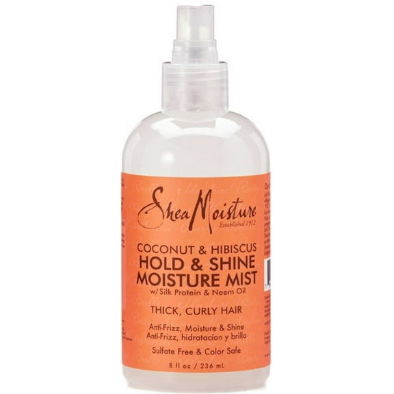 Shea Moisture Coconut Hibiscus Hold & Shine Daily Moisture Mist 8 oz (Pack of 2)