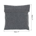 thumbnail image 2 of Unique Bargains 7'x7' Reusable Washable Polyester Snack Bag Sandwich Bag, Grey 2 Pack, 2 of 7